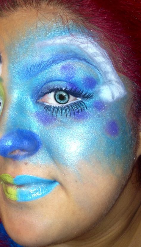 Disneys Monsters inc Halloween makeup !! Sully Halloween Costume, Sulley Costume, Monsters Inc Halloween, Theme Costumes, Disney Inspired Makeup, James P Sullivan, Monster Makeup, Halloween Makeup Pretty, Holloween Costume