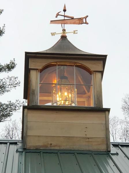 Cupolas - Country Carpenters Tree Walkway, Cupola Ideas, Country Carpenters, Garage Cupola, Metal Barn House, Car Port Ideas, Barn Cupola, Roof Finials, Farm Exterior