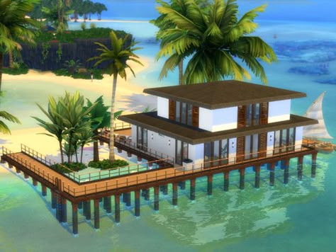 diaaa111's La Saline One #Beach House Series Architecture Beach House, Cute Beach Minecraft Houses, Beach Mansion Minecraft, Modern Beach House Minecraft, Mc Beach House, Minecraft Houses Beach House, Coastal House Minecraft, Beach House In Minecraft, Beach Minecraft Builds