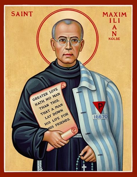 Saint Maximillian Kolbe, St Maximilian Kolbe, Monastery Icons, Maximilian Kolbe, St Maximilian, Franciscan Friar, Christian Images, Catholic Images, Some Jokes