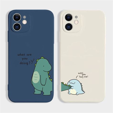 "🌸Keep your phone looking cute with this soft phone case!     Dirt-resistant, waterproof and anti-knock features to protect your phone.           The dinosaur couple phone case has Samsung model. If you need to order Samsung case, you can send an email for consultation and confirmation. 🌸Note: Due to light and screen setting differences, the item's colours may appear slightly different to pictures. 🌸Phone case color: dark blue, white, black, red, green, purple 🌸 Applicable model: iPhone 7/8 Dino Phone Case, Dark Green Phone Case, Iphone Back Case, Iphone 12 Mini Phone Case, Dinosaur Couple, Dinosaur Phone Case, Bff Phone Cases, Friends Phone Case, Iphone 11 Cases