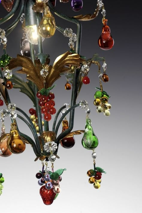 A Murano glass fruit chandelier is a very special purchase. The fruits on the chandeliers are made from solid glass, and even though you know they're made from glass, they still somehow look good enough to eat! http://www.italian-lighting-centre.co.uk/murano-glass-fruit-chandeliers-c-39_60.html#.VSnK0PnF9j8 Hygge Lighting, I Love Lamp, Murano Chandelier, Glass Fruit, Diy Chandelier, The Venetian, Murano Glass Chandelier, Glass Artwork, Beautiful Chandelier