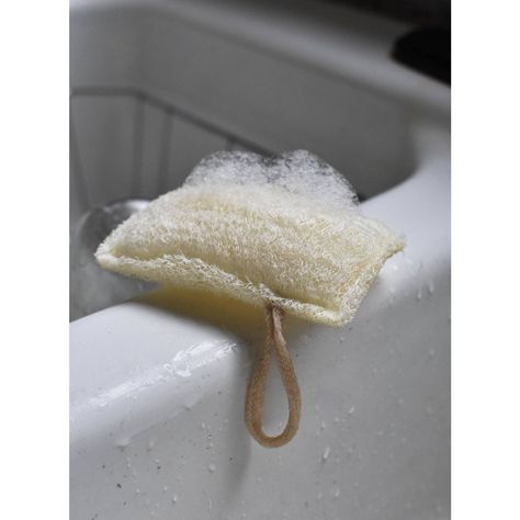 Kitchen Loofah Sponge | Faire.com Natural Loofah, Loofah Sponge, Natural Kitchen, Eco Friendly Kitchen, Kitchen Sponge, In Water, Cotton Thread, Plastic Free, Vanilla Cake