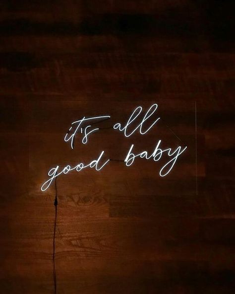 SANJOG PRADHAN on Instagram: “Hey baby, It's all good. Don't worry. ☺️💪 Don't doubt, Dream and Make it true ! Never Stop trying, I know you will get there One Day. 💪  DM…” Friday Jr, Neon Signs Quotes, Neon Quotes, Neon Words, Its All Good, Neon Aesthetic, Neon Wallpaper, Dope Art, Custom Neon Signs