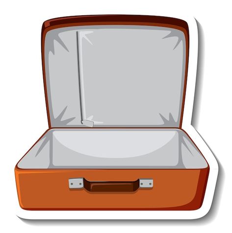 Free vector leather suitcase opened cart... | Free Vector #Freepik #freevector #open-suitcase #suitcase #luggage-bag #luggage Envelope Printing Template, Open Suitcase, Microsoft Word Resume Template, Powerpoint Slide Templates, Animated Pictures, Photoshop Design Ideas, Leather Suitcase, Manga Style, Cartoon Drawing