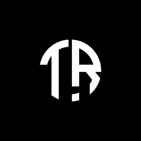 TR monogram logo circle ribbon style design template Tr Logo Design Letter, Tr Logo Design, Tr Monogram, Kaos Oblong, Watches Logo, Logo Circle, Ribbon Style, Krishna Photo, Circle Logos