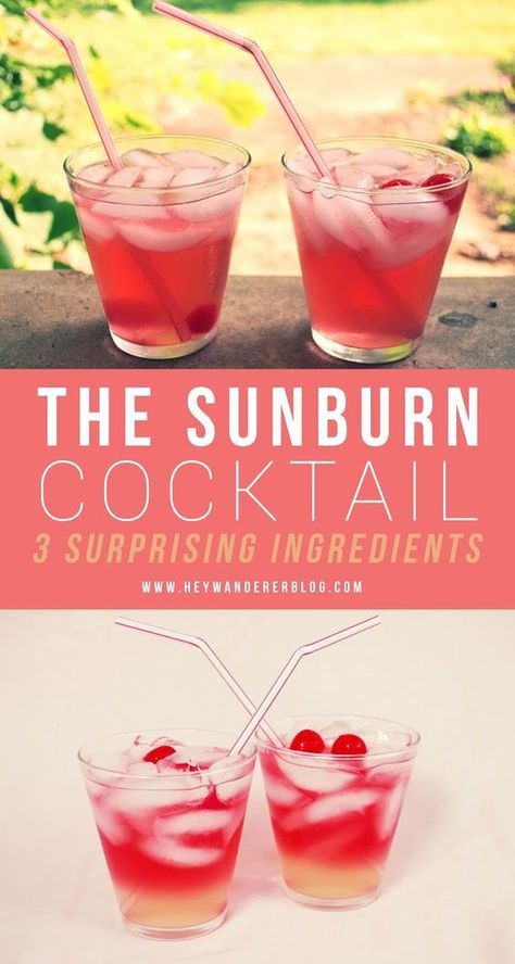 Sunburn Cocktail, Alcohol Recipes Easy, Easy Alcoholic Drinks, Summer Drinks Alcohol, Raspberry Vodka, Vodka Lemonade, Cocktail Drinks Alcoholic, Beach Drinks, Yummy Alcoholic Drinks