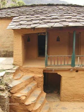 Traditional house of uttarakhand village Uttarakhand Village, Nepali House, Uttarakhand Culture, Limestone House, Indian Houses, Aesthetic Scenery, Crying Photography, India House, Tiny House Camper