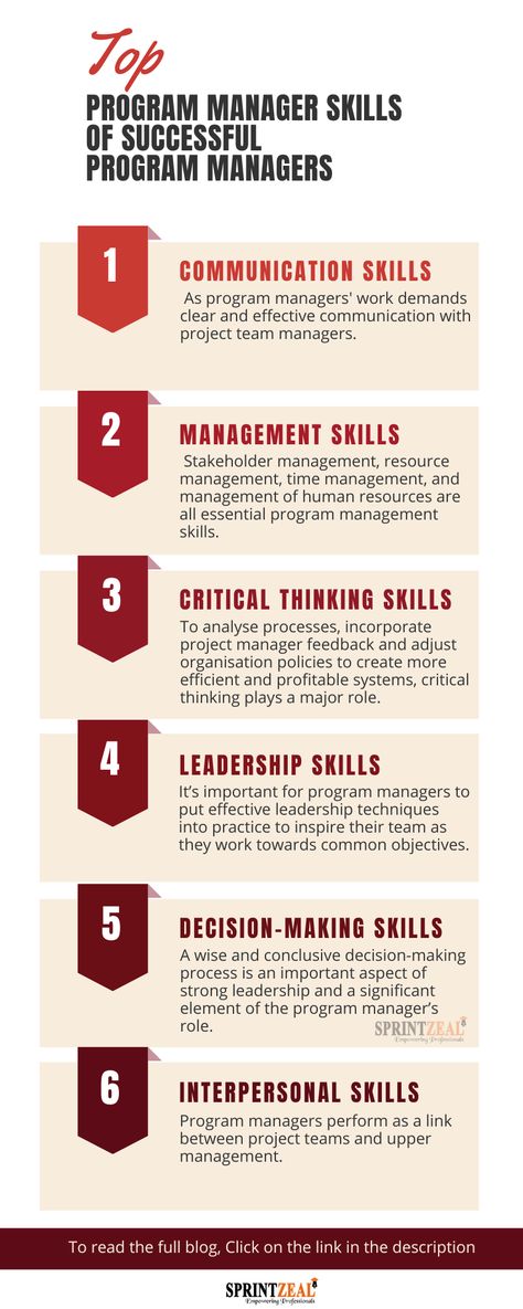 A program manager's role is basically to oversee the accomplishment of bigger organizational goals. They act as a bridge between various projects rather than handling them directly. To track and manage related projects, organizations require program managers. The demand for program managers is in all types of sectors—public sectors, healthcare, technology companies, consultancies, and e-commerce. Program Manager Tips, Bullet Journal Project Management, Cv Help, Programme Management, Manager Skills, Organizational Development, Senior Programs, Program Manager, Stakeholder Management