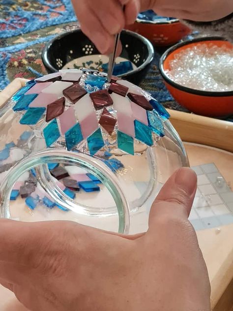 Turkish Mosaic Lamp Workshop - Candle Holder - Sydney - Airbnb Mosaic Candle Holders, Mosaic Candle, Istanbul City, Turkish Mosaic Lamp, Turkish Tea, Turkish Lamps, Mosaic Lamp, Crafts Workshop, Stained Glass Designs