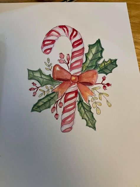 Sketchbook Art Inspiration Christmas, Christmas Digital Illustration, Drawing Inspo Christmas, Aesthetic Christmas Drawing Ideas, Christmas Drawing Ideas Watercolor, Christmas Drawings For Boyfriend, Christmas Paper Cutouts, Christmas Drawing Inspiration, Merry Christmas Art Draw