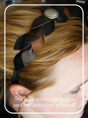 Tutoría diadema de piel - Leather headband tutorial. Diy Leather Headband, Leather Hair Accessories, Headband Diy, Leather Headband, Leather Scrap, Headband Tutorial, Flower Headbands, Leather Headbands, Leather Leaf