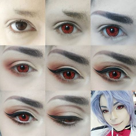 Ferid Bathory Ferid Bathory, Cosplay Makeup Tutorial, Anime Eye Makeup, Makeup Cosplay, Makeup Pictorial, Anime Cosplay Makeup, Anime Makeup, Make Up Tutorial, Cosplay Tutorial