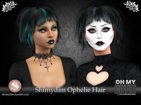 Sims 4 Cc Trad Goth Hair, Sims 4 Cc Oh My Goth, Trad Goth Cc Sims 4, Ts4 Goth Hair, Sims 4 Oh My Goth, Sims 4 Gothic Hair, Goth Makeup Sims 4 Cc, Oh My Goth Sims 4 Cc, Sims 4 Goth Makeup