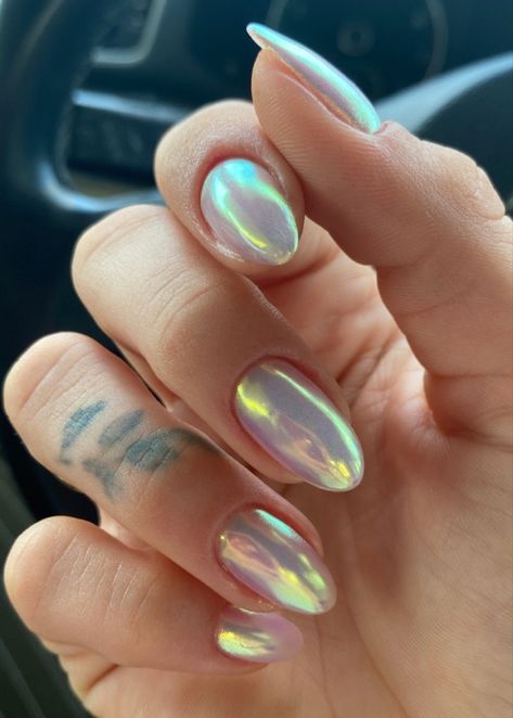 Nails Chrome, Tropical Nails, Trendy Products, New Nails, Feminine Care, Beauty Inspo, New Nail Art, Art Color, Chrome Nails