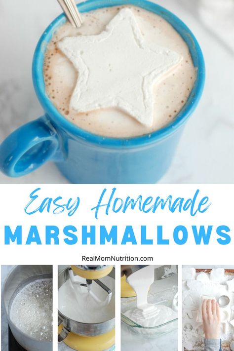 Make Marshmallows, How To Make Homemade Marshmallows, Making Marshmallows, Marshmallow Cookies Easy, Homemade Marshmallows Easy, Homemade Marshmallow, Easy Marshmallow Recipe, Home Made Marshmallows, Diy Marshmallows