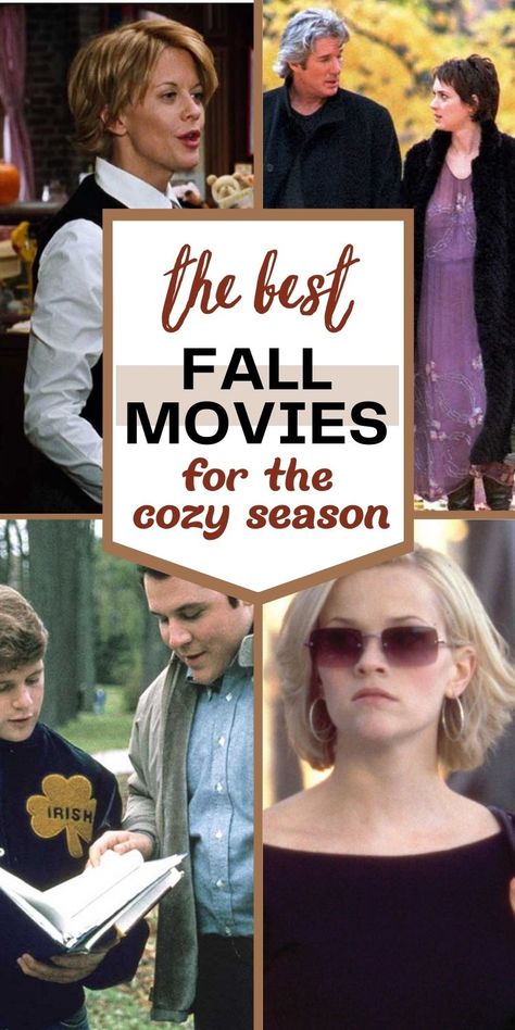 Along with cooler temperatures, Fall evokes a feeling of seasons changing and cozy vibes. Here are the best movies to watch this fall. From rom-coms to heartwarming to heartbreaking, there is someone for everyone. Movies To Watch For Fall, Best Action Movies List, Best Dramas To Watch, Movies To Watch Romance, Rom Com Movies To Watch, Best Feel Good Movies, Clean Comedy Movies, 2000 Movies To Watch, Cozy Movies To Watch