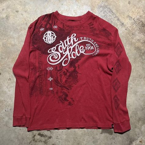 Vintage Y2k Southpole Red Thermal Long Sleeve... - Depop Thermal Long Sleeve, See Images, South Pole, Long Sleeve Shirt, Vintage Y2k, Sleeve Shirt, Long Sleeve Shirts, Long Sleeve, High Quality