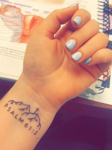 25 Small Wrist Tattoos for Women & Meaning - The Trend Spotter Tattoo Beginner, Tattoo Christian, Scripture Tattoos, Bible Tattoos, Cute Tattoos On Wrist, Shape Tattoo, 4 Tattoo, Inspiration Tattoos, Wrist Tattoos For Women