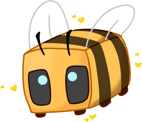 bee by Nawnii on DeviantArt Minecraft Bee, Minecraft Comics, Minecraft Images, Bee Drawing, Minecraft Drawings, Minecraft Pictures, I Love Bees, Minecraft Mobs, Minecraft Room