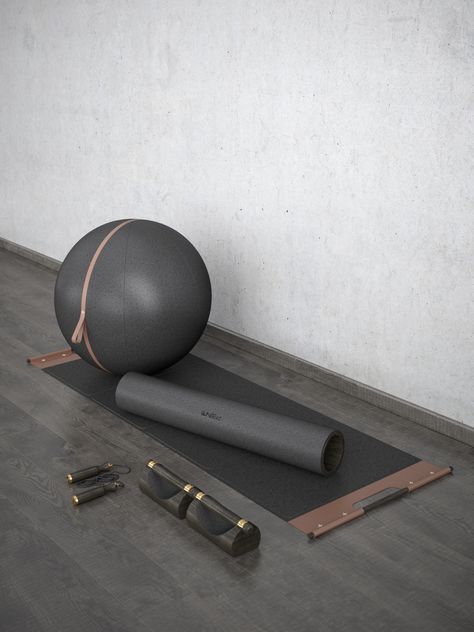 Wellness Accessories, Workout Room Decor, Luxury Fitness, Luxury Gym, Workout Room Home, Fitness Ball, Exercise Balls, Gym Mat, Ball Aesthetic