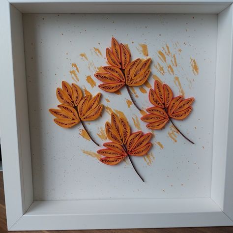 Quilling Autumn Leaves, Autumn Quilling, Wedding Quilling, Quilling Leaves, Quilling Inspiration, Diy Quilling Crafts, Quilling Flower Designs, Desain Quilling, Paper Plants