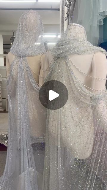 FIREFLY PATH Couture Designer on Instagram: "✨Ethereal Crystal Capes ✨   Right ➡️ AB - a warmer prismatic color that pairs well with ivory.  Left ⬅️ CLEAR - a cool silver town that pairs well with pure white.  #crystals #cape #weddingveil #ethereal" Silver Cape, Firefly Path, White Crystals, Couture Designers, White Gowns, Wedding Veil, Firefly, Pure White, Happily Ever After