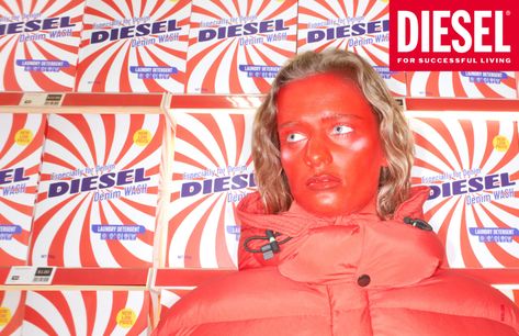 Diesel Ads, Diesel Campaign, Throwback Aesthetic, Diesel Brand, Nike Sneakers Outfit, Skin Paint, New Balance Outfit, Consumer Culture, Diesel Store