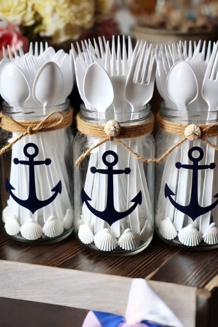 Nautical Themed Baby Shower Ideas Pirate Baby Shower Ideas, Sailor Baby Shower Theme, Nautical Theme Bridal Shower, Nautical Baby Shower Boy, Baby Shower Essentials, Sailor Baby Showers, Pirate Baby, Sailor Baby, Themed Baby Shower Ideas