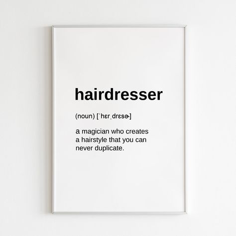 Barbershop Art, Hair Salon Wall Art, Barbershop Decor, Hair Salon Wall, Hair Salon Quotes, Hairdresser Quotes, Barber Gifts, Hairstylist Quotes, Lumpy Space