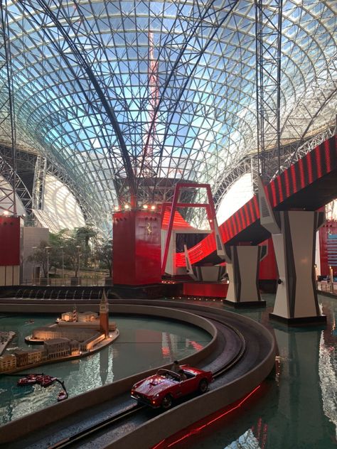 #red #ferrari #abudhabi Dubai Ferrari World, Ferrari Showroom, Minimalist Things, Ferrari World Abu Dhabi, Red Ferrari, Ferrari World, I See Red, Ferrari F1, Car Girl