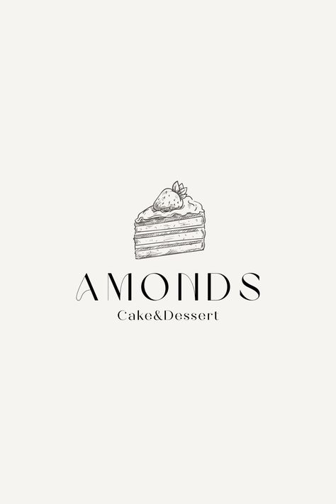 Logo Design Dessert, Canvas Logo Design Ideas, Coffee Bakery Logo, Cake Shop Logo Design Ideas, Cake Logos Ideas, Coffee And Cake Logo, Logo Design Cake Shop, Bakery Shop Logo Design, Cake Shop Logo Creative