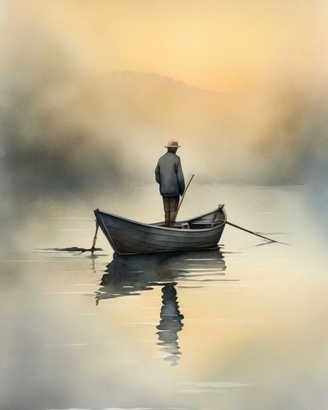 Comment "Fisherman" to get link to buy this Wallpaper. Or Buy this art from my buymeacoffee page.. A fisherman in the middle of the Sea 🌊.. A Digital painting of a fisherman standing in the middle of the silent sea in his small boat.. 👉Follow for more Such beautiful wallpapers #seaartist #artwork #digitalart #trendingart #artistoninstagram [fisherman art, Artwork, Digital Art, Digital Paintings ] Sea Digital Painting, The Silent Sea, Fisherman Art, Fisherman Boat, Boat Artwork, Boat Drawing, Boat Painting, Trending Art, Digital Paintings