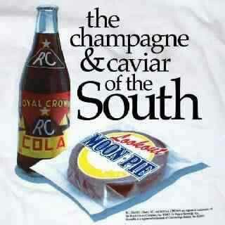 From Previous Pinner - RC cola and a moonpie. Big Daddy use to put peanuts in his coke too, he was from Kentucky. Rc Cola And Moon Pie, Southern Quotes, Moon Pie, Moon Pies, Song Of The South, Food And Culture, Southern Accents, Southern Pride, Southern Life