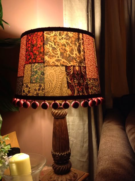 A little more Liberty. Decorate Lampshade Diy, Diy Lamp Shade Makeover, Colorful Lamps, Rustic Lamp Shades, Art Studio Room, Lampshade Designs, Diy Lamp Shade, Paper Crafts Diy Kids, Diy Lamp