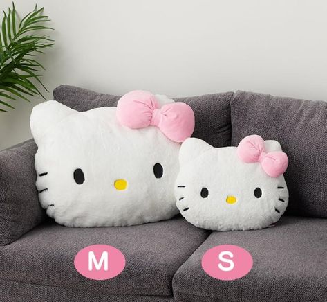 The CUDDLIEST Sanrio Hello Kitty plush pillow!💖 | Sanrio living room decor | Sanrio bedroom decor | Girl room decor | Hello Kitty Plushies | Kawaii | Decor Inspo | #commissionearned Sanrio Pillow, Sanrio Bedroom, Kanji Love, Plushies Kawaii, Sanrio Room, Hello Kitty Pillow, Kawaii Decor, Oversized Throw Pillows, Kitty Plush