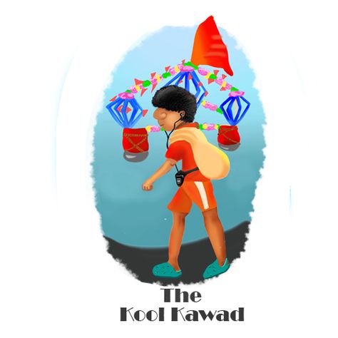 The Kool Kawad by Shubhangi Raheja, via Behance India Design, Haridwar, Holy Water, Pilgrimage, Shiva, Krishna, Folk Art, India, Graphic Design