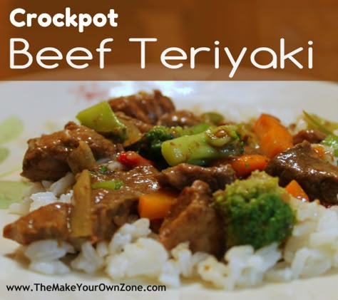 Teriyaki Beef Stir Fry, Crockpot Steak Recipes, Sirloin Recipes, Beef Teriyaki, Teriyaki Steak, Slow Cooker Asian, Beef Tip Recipes, Crockpot Steak, Slow Cooker Casserole