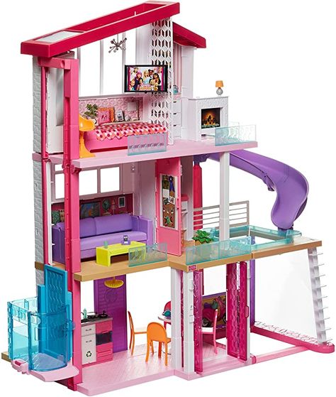 Barbie House With Elevator, Dreamhouse Barbie, Barbie Pool Party, Barbie Dreamhouse, Transforming Furniture, Chelsea Doll, Pool Slide, Barbie Doll House, Multiplication For Kids