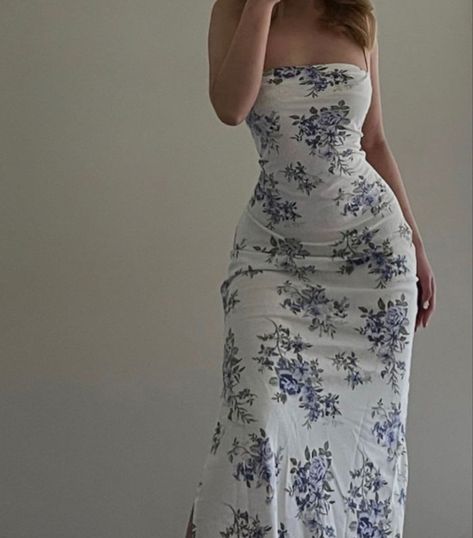 Sundress Aesthetic Summer, Elegant Causal Dresses, Semi Formal Dresses Midi, Long Sun Dress Outfit, Herbal Eats, Blue And Green Outfit, Sundress Aesthetic, Look Kylie Jenner, Long Summer Dress