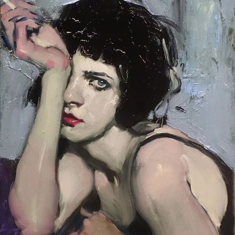 New favorite contemporary artist Abstract Realism Portraits, Malcom Liepke, Milt Kobayashi, Malcolm Liepke Portraits, Monochrome Oil Painting Portrait, Malcolm Liepke, Hand Shadows, Neo Expressionism Portrait, James Mcneill Whistler