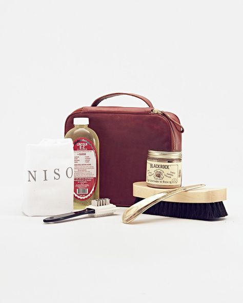 Find out how to take care the items in the Nisolo travel collection. Nisolo Shoes, Shoe Care Kit, Shoe Shine, Portfolio Inspiration, Cream Cleanser, Care Kit, Travel Collection, Leather Shoes Woman, Horse Hair