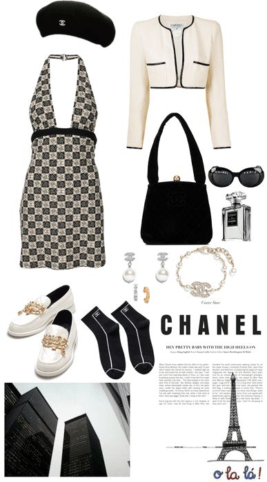 Chanel event Outfit | ShopLook Full Chanel Outfit, Chanel Vibes Outfit, Chanel Black Outfit, Channel Aesthetic Outfits, Chanel Clothing Aesthetic, Chanel Outfits Women, Chanel Aesthetic Outfit, Chanel Outfit Aesthetic Korean, Chanel Outfit Aesthetic