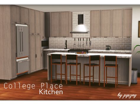 pyszny16's College Place Kitchen Sims 3 Cc Finds, Sims 4 Kitchen, Tumblr Sims 4, The Sims 3, Sims 4 Cc Furniture, Sims 4 Build, Sims 4 Game, Sims House, Cc Finds