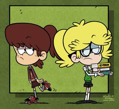 [MM] 'LOUD HOUSE' Style: Lynn + Loui [OC] by Mast3r-Rainb0w on DeviantArt Loud House Oc, Loud House Sisters, Loud House Movie, Luan Loud, Lynn Loud, House Cartoon, The Loud House Fanart, Loud House Characters, Usa Girls