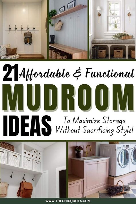 mudroom ideas Hook Storage Ideas, Mudroom Decorating Ideas, Mudroom Design Ideas, Mudroom Laundry Room Ideas, Small Mudroom Ideas, Functional Mudroom, Hanging Drying Rack, Mudroom Ideas, Mudroom Entryway