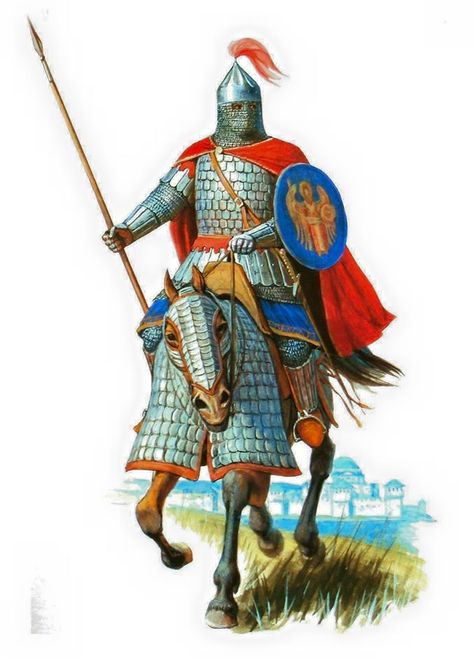 Byzantine cataphract, 9th-10th cent. A.D. Eastern Roman Empire. Cataphract Byzantine, Roman Cataphract, Roman Calvary, Byzantine Warrior, Byzantine Cataphract, Byzantine Soldier, Eastern Roman Empire, Byzantine Army, Varangian Guard