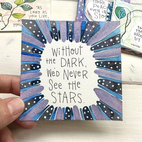 Karen Elaine Creative, Watercolor Affirmations, Wendy Solganik, Journalling Inspiration, Stars Painting, Willa Wanders, Watercolor Doodles, Textile Art Techniques, Embellishment Ideas