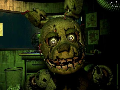 Springtrap jump scare Scared Funny, Fnaf Jumpscares, Freddy 3, Fnaf Sister Location, Fnaf Wallpapers, Fnaf Movie, Fnaf 1, Fnaf Memes, William Afton