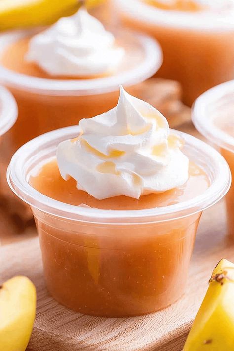 Apple Pie Jello Shots - Recipes, Tasks & Tools Apple Pie Jello Shots Recipes, Apple Pie Shots Recipe, Thanksgiving Jello Shots, Fall Jello Shots, Apple Pie Jello Shots, Cider Jello Shots, Jello Shot Syringes Recipe, Caramel Apple Jello Shots, Apple Jello Shots